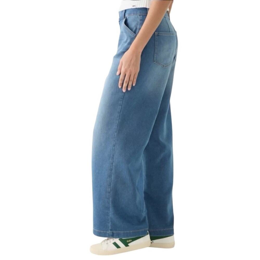 🔥 Wonderly High Rise Wide Leg Jeans in Medium Wash Size 10